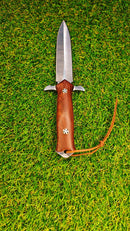 Faca Punhal Full Tang Cabo em Madeira GD-B5