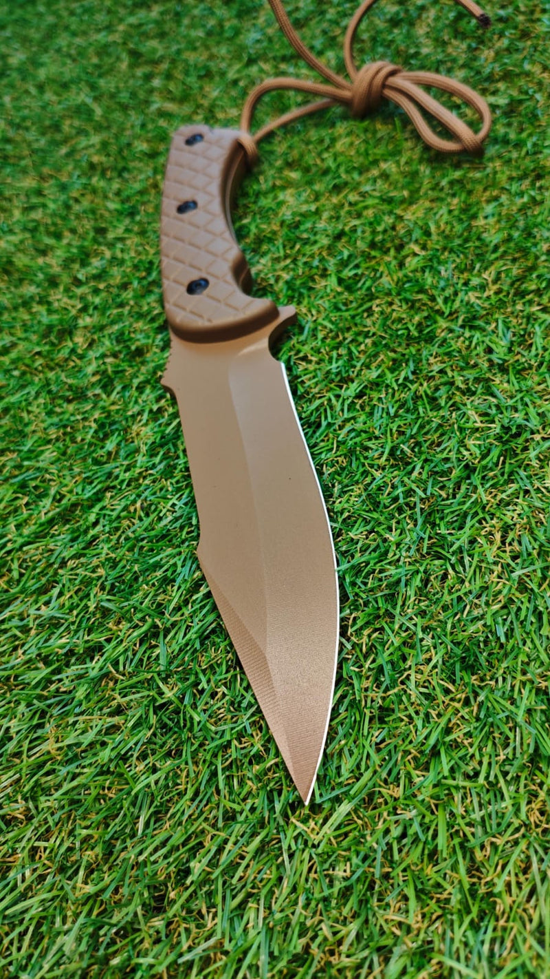 Faca Tática Cáqui Estilo PRF Brasil SA31