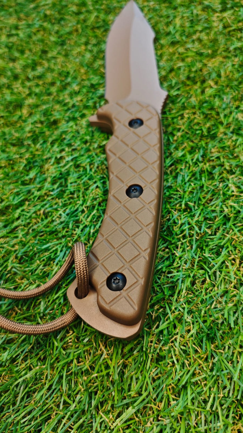 Faca Tática Cáqui Estilo PRF Brasil SA31