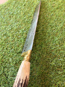 Faca para Churrasco - Pomo Moeda Antiga