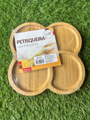 Petisqueira com 4 Divisórias Bambu cx103