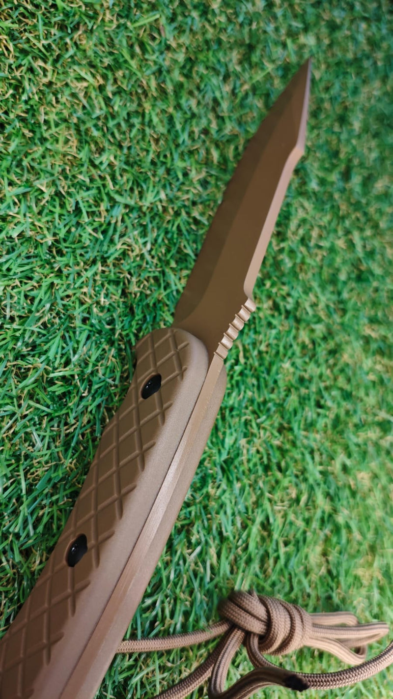 Faca Tática Cáqui Estilo PRF Brasil SA31