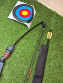 Arco e Flecha 15 Libras - Kit Completo com Alvo e Bainha para Flechas Grátis CO-017B