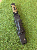 Faca Tática com Pederneira e Apito + Coldre em Polímero - AK-47 - SL-G2A