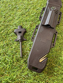 Faca Tática com Pederneira e Apito + Coldre em Polímero - AK-47 - SL-G2A