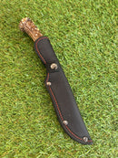 Faca Premium Padrão Estilo Aço Damasco com Cabo Chifre de Cervo Sintético – OSSO-D