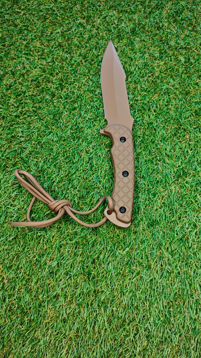 Faca Tática Cáqui Estilo PRF Brasil SA31