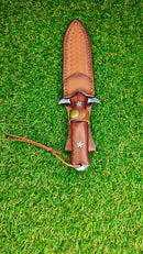 Faca Punhal Full Tang Cabo em Madeira GD-B5