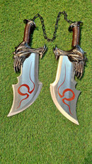 Lâminas do Caos Kratos God of War Aço e Corrente