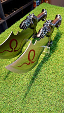 Lâminas do Caos Kratos God of War Aço e Corrente