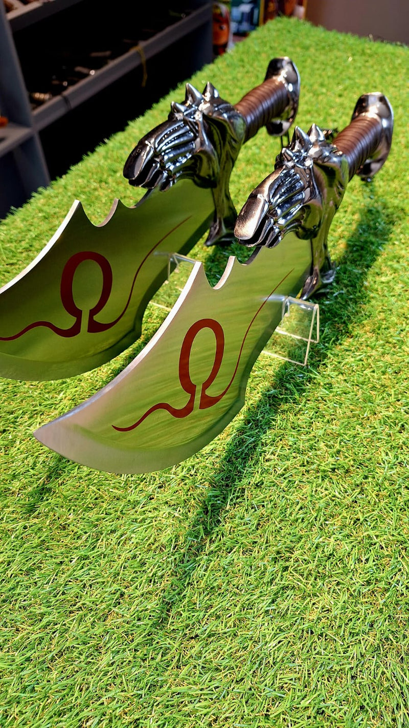 Lâminas do Caos Kratos God of War Aço e Corrente